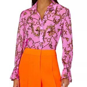 Milly Chain Blouse in pink